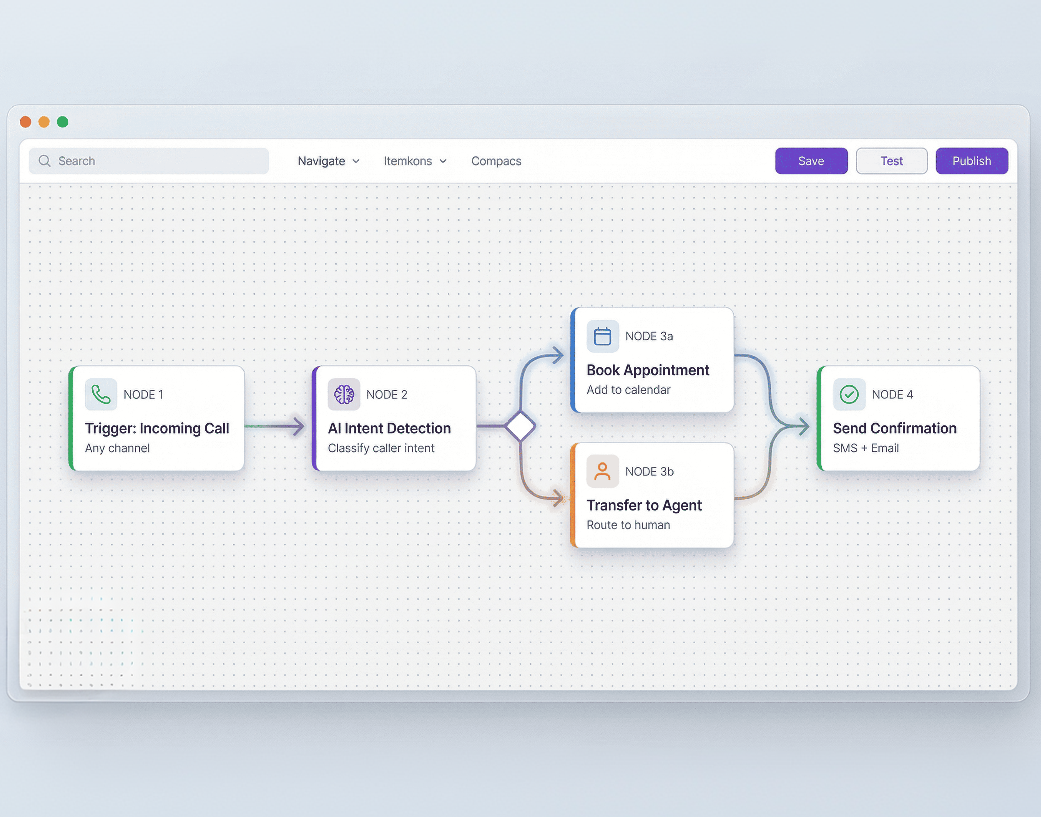 Product illustration for Chatley workflow automation on a mobile device